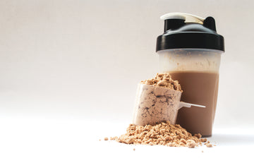 Protein shake with protein powder