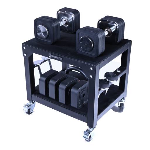 Quick-Lock Adjustable Dumbbell System 75 lb Set with Pro Stand