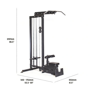 Plate Loaded Lat Pulldown Low Row Machine BoS