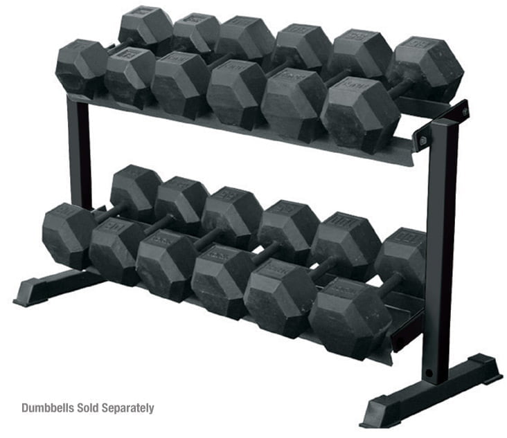 YORK® 2-Tier Pro-Hex Dumbbell Rack