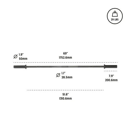 Short Rackable Barbell