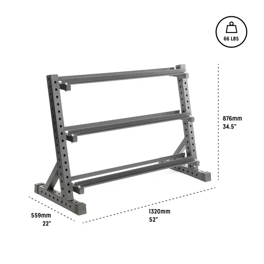 Package 5-50lb DB set + DB rack