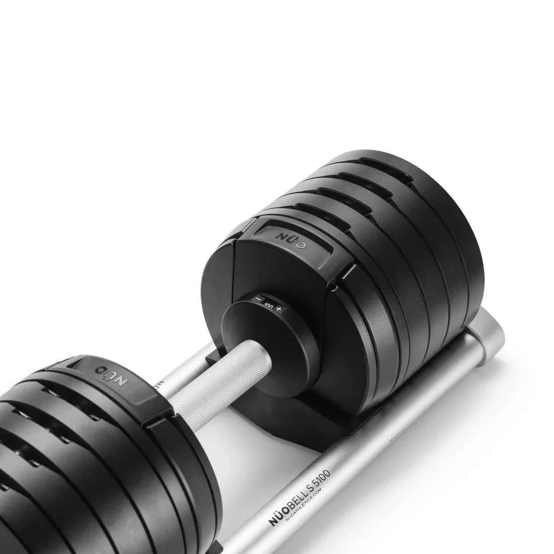 NÜOBELL 5100 Silver - Adjustable Dumbbell Pair